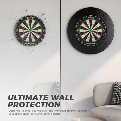 KOTO Dart Surround Schwarz – Wandschutz für Dartscheiben 45,5 cm