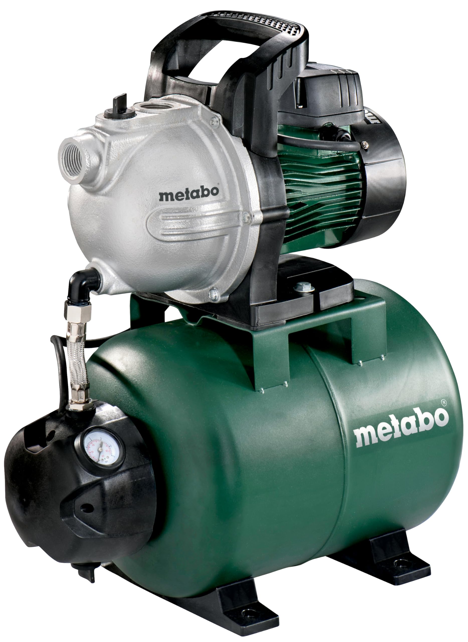Metabo HWW 4000/25 G Hauswasserwerk 1100W - 600971000. Blau mit Druckkessel & Pumpe. Für Haus- & Gartenbewässerung.