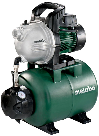 Metabo HWW 4000/25 G Hauswasserwerk 1100W - 600971000. Blau mit Druckkessel & Pumpe. Für Haus- & Gartenbewässerung.