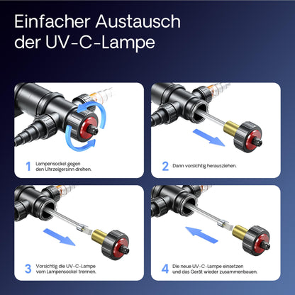 SunSun CUV-111 UVC Teichklärer 11 W 1700 l/h für Teichfilter