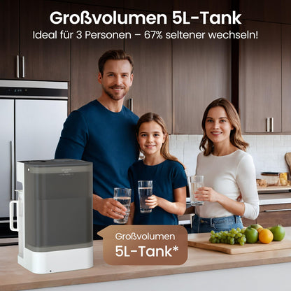 Ecoviva MATE 3 Auftisch Umkehrosmoseanlage Trinkwasserfilter - Weiss