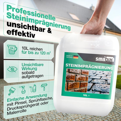 Smabix Steinimprägnierung Aussen 10 l für bis zu 120 m²