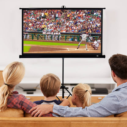 CCLIFE Beamer Leinwand Stativ - Rolloleinwand 99 Zoll