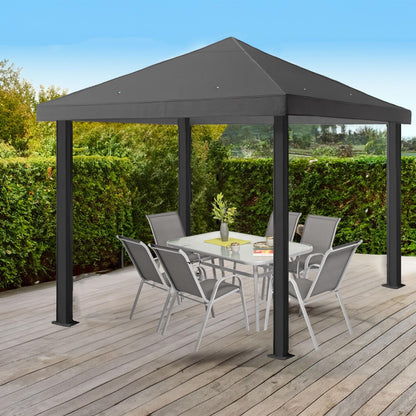 freigarten.de Ersatzdach für Pavillon 3x3 m, wasserdicht, Anthrazit