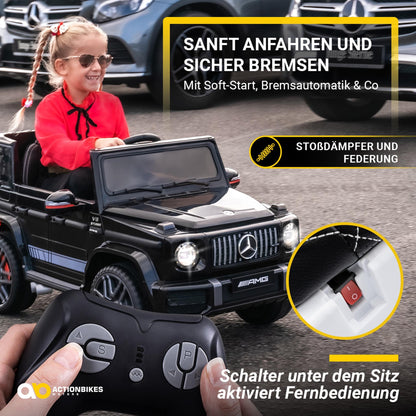 Actionbikes Motors Mercedes AMG G63 Kinder Elektroauto - Schwarz