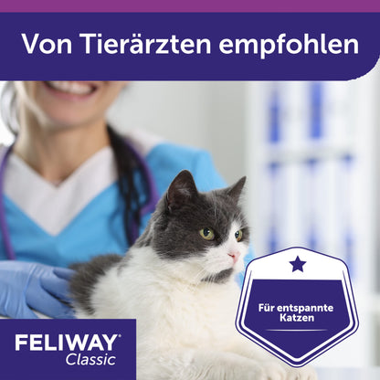 FELIWAY Classic Vorteilspack für Katzen – 3x Nachfüllflakon 48ml
