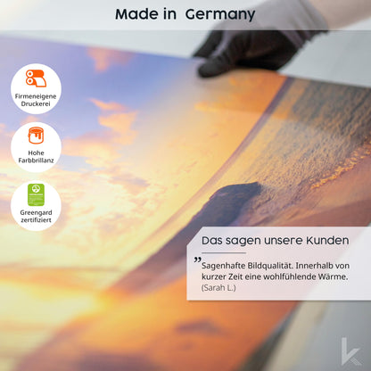 Könighaus Bild Infrarotheizung 800W Standheizung - Lagerfeuer