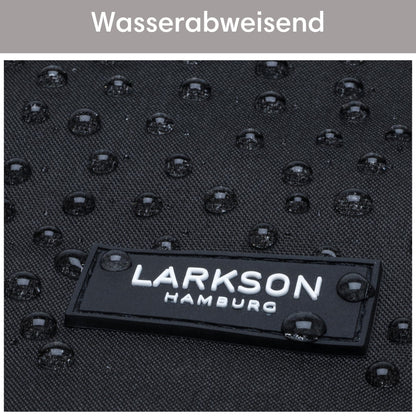 LARKSON No 4 Rolltop Rucksack schwarz mit Laptopfach bis 16 Zoll