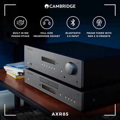 Cambridge Audio AXR85 85W Stereoreceiver - Lunar Grey