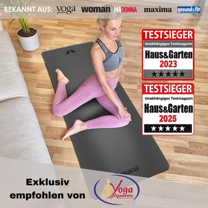 Yosana Yogamatte Naturkautschuk Ultra Grip ECO PU 183x68cm