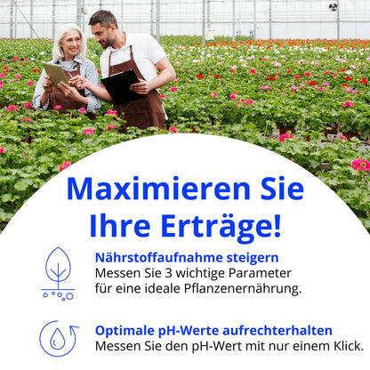Bluelab Combo Meter – pH, EC, Temperatur Messgerät METCOM