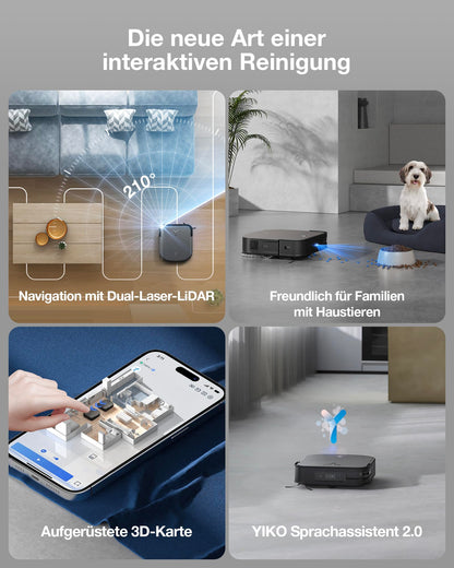ECOVACS DEEBOT X2 Combo Saugroboter Wischfunktion Handstaubsauger