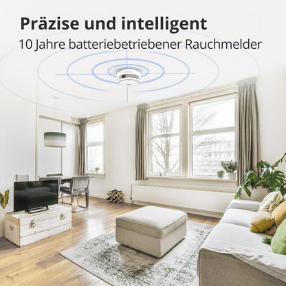 Securize Smart 10J Batterie Rauchmelder Fern-Stummschaltung – 5er Pack