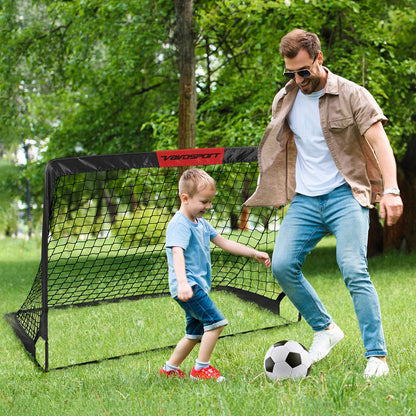 VAVOSPORT Fussballtore für Kinder, 2er Set faltbar mit Ball Grösse 3
