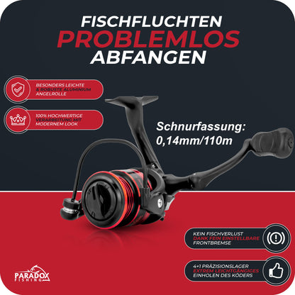 Paradox Fishing Trout Series X UL-Ruten Set - 1.85m 1-4g mit Rolle