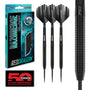 Red Dragon Razor Edge Black Steel Darts 24 g mit Flights und Schäften