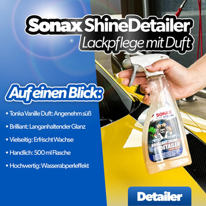 SONAX Autowäscheset – Glanzshampoo, Wascheimer & Waschhandschuh