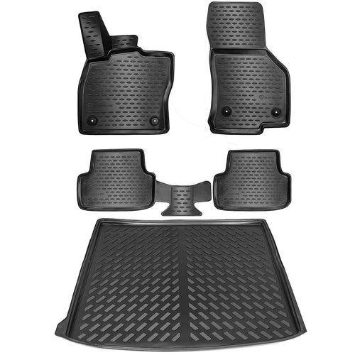 ELMASLINE 3D Gummimatten Kofferraumwanne Set VW Passat B8 Variant ab 2014