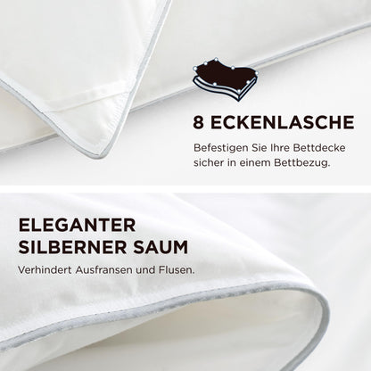 BEDSURE Daunendecke 135x200 cm - Winter Extra Warm Weiss