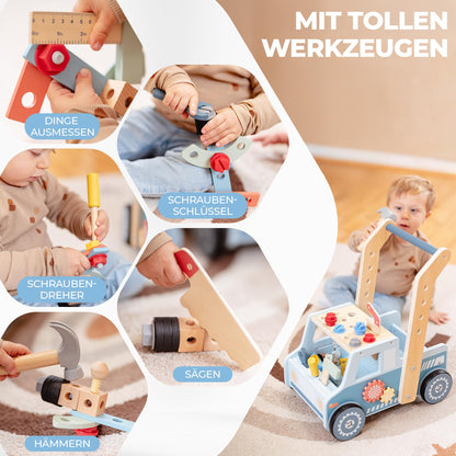 Entdeckerland Lauflernwagen 3-in-1 Motorikspielzeug Holz