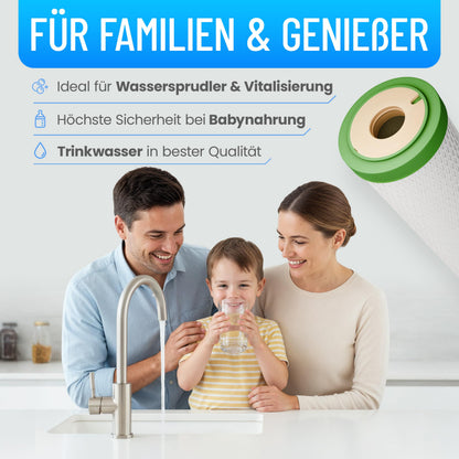 sanquell NPure Schadstoff-Wasserfilter SQ-720, gesinterte Aktivkohle
