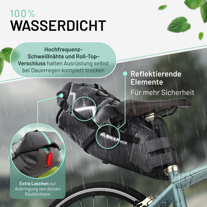 BIKEPACK Bikepacking Satteltasche für Gravelbike & Rennrad - 15L