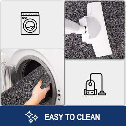 FCSDETAIL Schmutzfangmatte Innen 60 x 90 cm, rutschfest, waschbar
