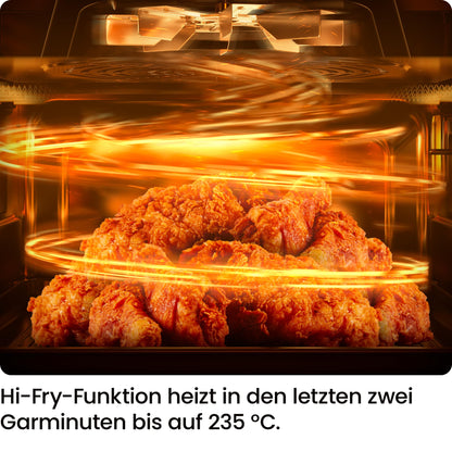 Chefman Heissluftfritteuse 5.7L Hi-Fry mit Sichtfenster – Schwarz