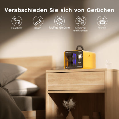 Airthereal MA10K-PRO Industrieller Ozongenerator Geruchsbeseitiger – Gelb
