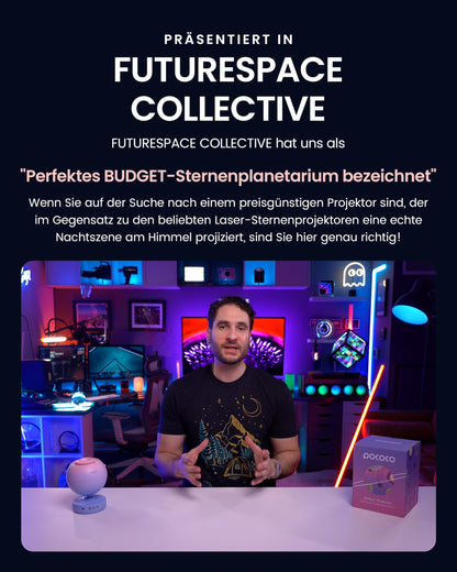 POCOCO Sternenhimmel-Projektor – Heimplanetarium und Nachtlicht