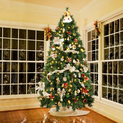 SALCAR Künstlicher Weihnachtsbaum 2.1m Nordmanntanne LED