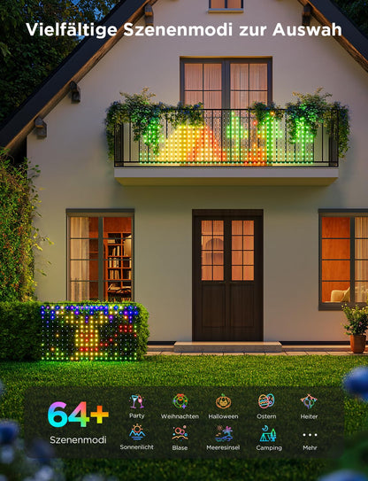 Govee Lichterkette Netz Smart Aussen 480 LEDs - Büsche