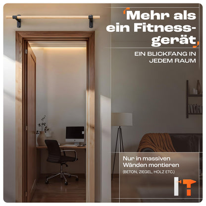 KFA8 Klimmzugstange Wand Holz Pull Up Bar für Calisthenics