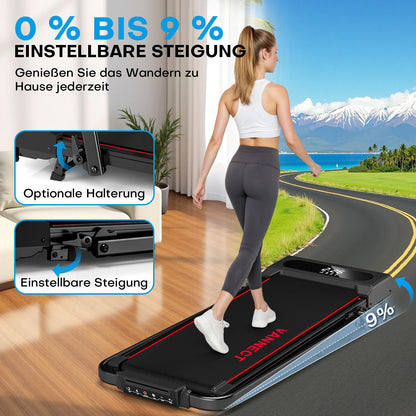 VANNECT Walking Pad X390, klappbares Laufband mit 9 % Steigung