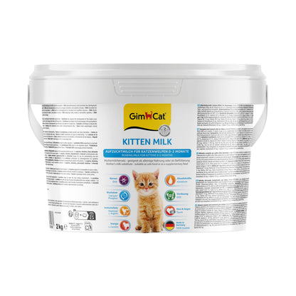 GimCat Kitten Milk Muttermilchersatz mit Taurin, 2 kg Eimer für Katzenwelpen