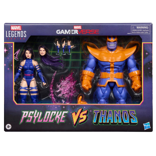 Marvel Legends Gamerverse Psylocke vs Thanos Sammelfiguren Violett