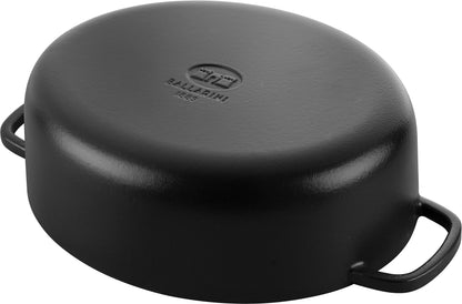 BALLARINI Bellamonte Emaillierter Gusseisen Bräter Oval 33 cm Schwarz