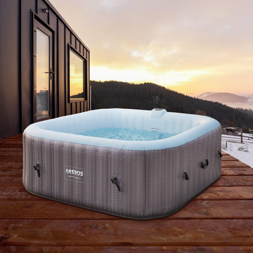 Arebos Spa Whirlpool Aufblasbar - 6 Personen In-Outdoor