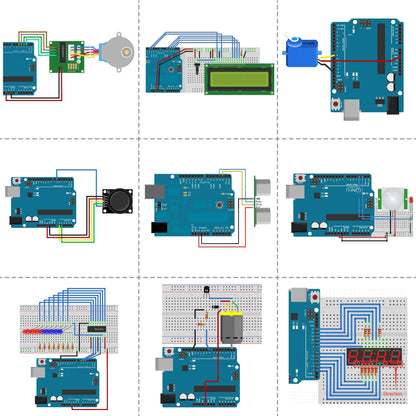 Miuzei Elektronik Starter Kit kompatibel mit Arduino, 248 Bauteile