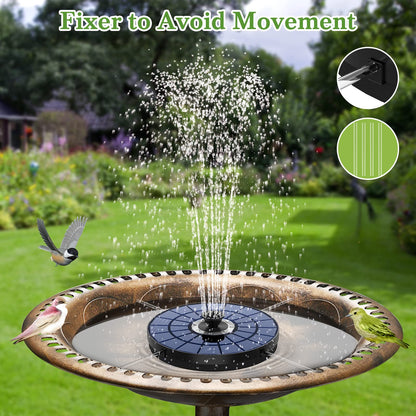 AISITIN Solar-Springbrunnen 5,5 W mit LED für Garten und Teich