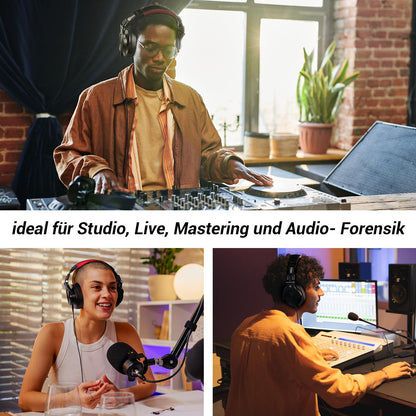 OneOdio A70 Fusion Bluetooth Kopfhörer Over-Ear, kabellos, Rot