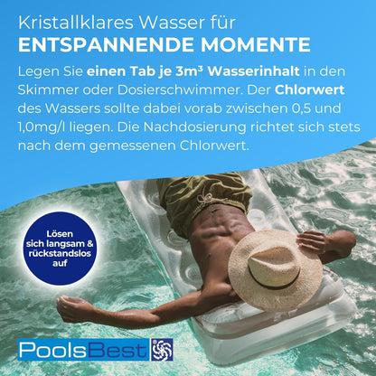 PoolsBest Chlor Mini Multitabs 5 in 1 Pflegetabs - 5kg