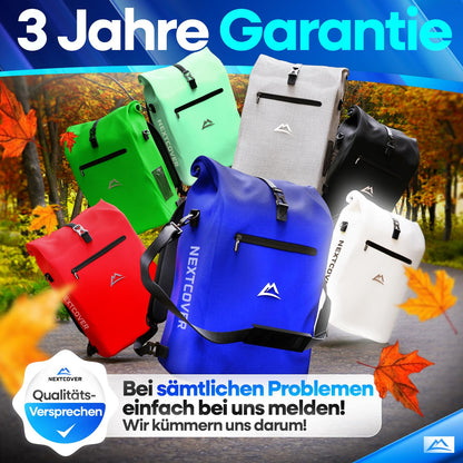 Nextcover 3in1 Fahrradtasche für Gepäckträger, wasserdicht, 25 L