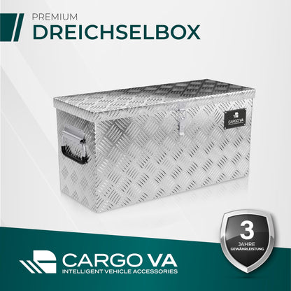 CargoVA Wasserfeste Deichselbox abschliessbar - 60x25x30 cm