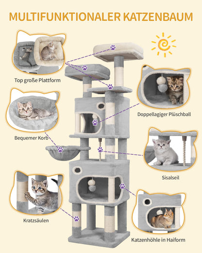 Hzuaneri Katzenbaum 159 cm – hellgrau MS15918LG
