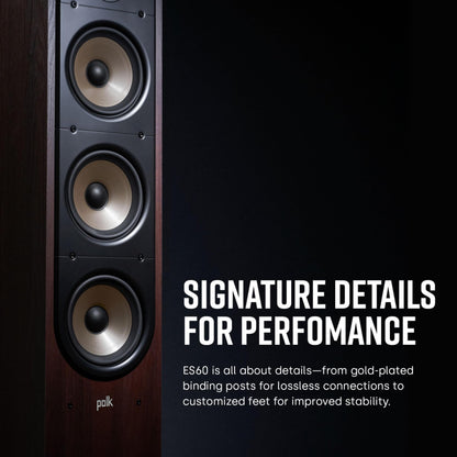 Polk Audio Signature Elite ES60 Heimkino Standlautsprecher – Schwarz