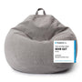 Lumaland Comfort Line Indoor Sitzsack 250L Hellgrau Sessel. Hellgrauer Sitzsack in Sesselform. Dient als flexible Sitzgelegenheit im Raum.