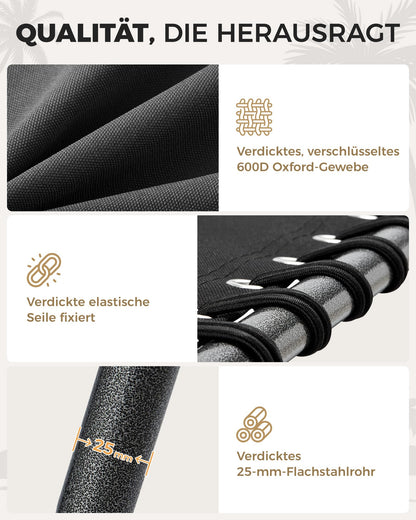 KingCamp Übergrosse Sonnenliege Klappbar – 200x68 cm