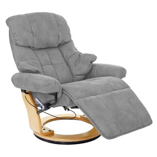 MCA Relaxsessel Calgary 2 – Stoff hellgrau/naturbraun