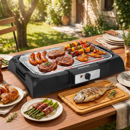 Aigostar Tischgrill Elektrogrill 2000 W rauchfrei, 984 cm², schwarz